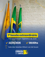 1ª Sessão Extraordinária de 2026
