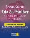🌸🏛️ Sessão Solene – Dia da Mulher