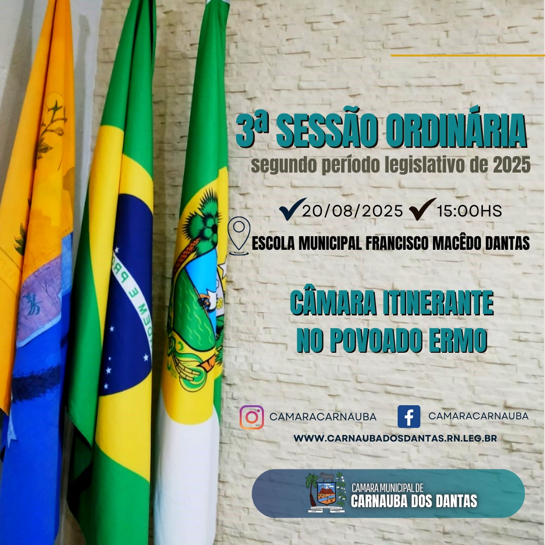 3ª Sessão Ordinária