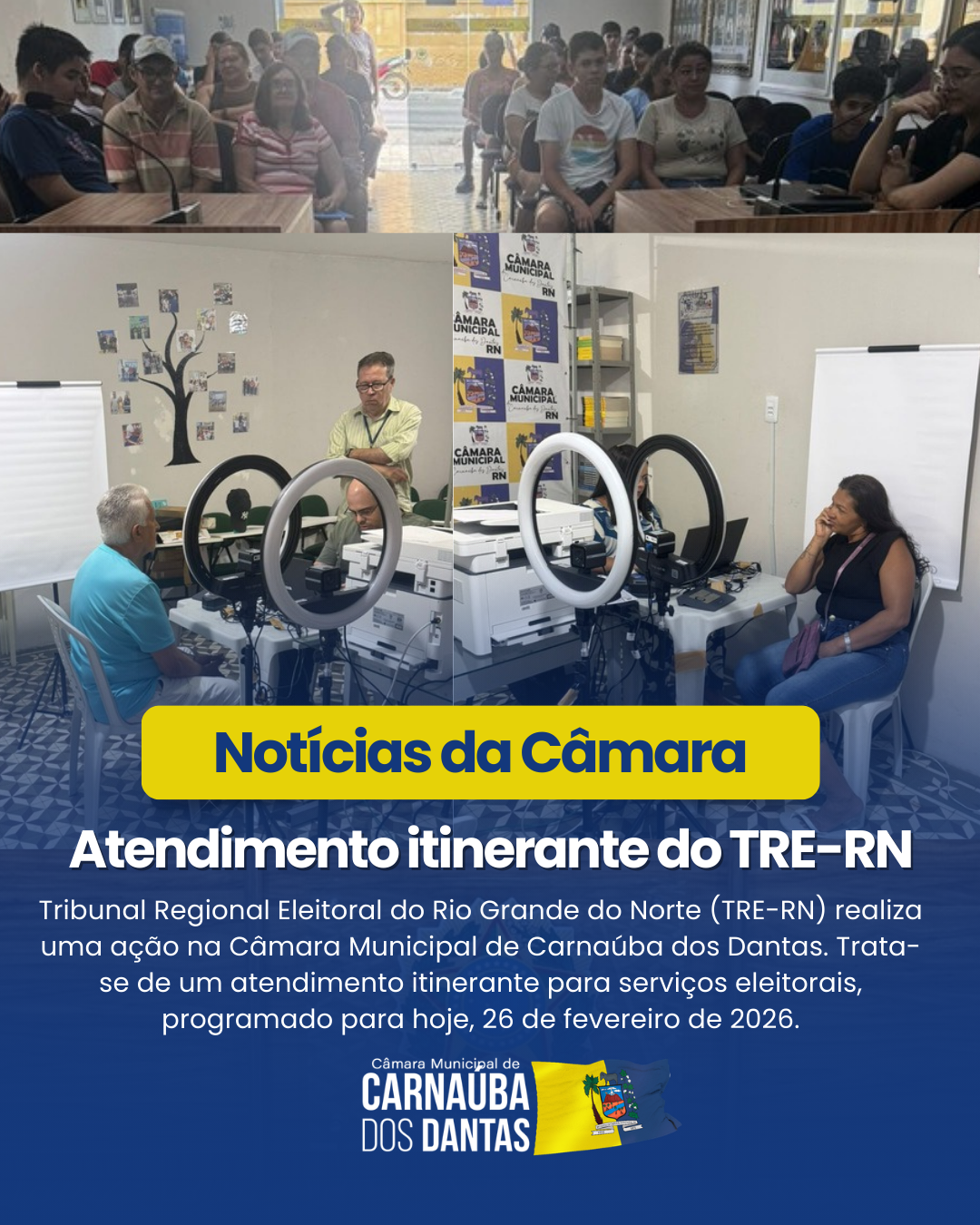 Atendimento intinerante do TRE-RN