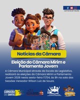 Eleição do Câmara Mirim e Parlamento Jovem