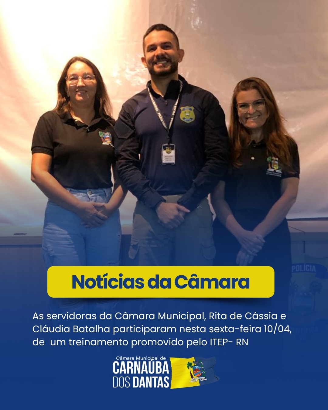 Treinamento promovido pelo ITEP-RN,